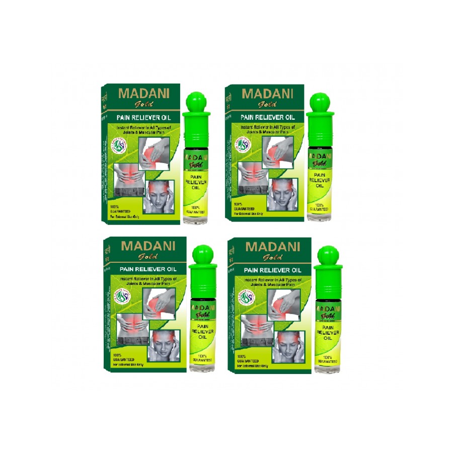 Madani Gold Pain Reliver Oil Roll (4 pcs of 8ml)