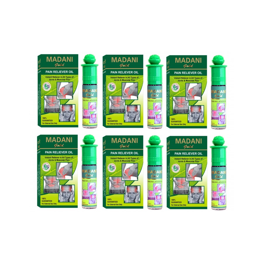 Madani Gold Pain Reliver Oil Roll (6 pcs of 8ml) 