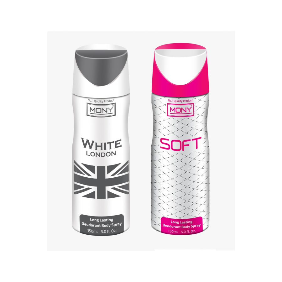 Mony White London & Soft body spray combo (2 Pcs of 150 Ml)